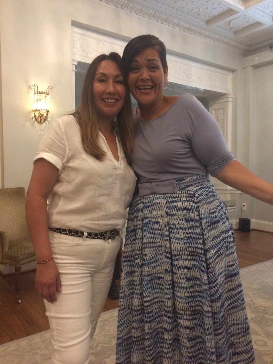 FreeDCnow's tweet photo. @MRLoggins1 asked Delegate @HalaAyala (D-VA-51) “How do you feel about statehood?” “Duh... We’d love to have you as the next state!” #Woodbridge #DCstatehood #51stState #51 #TimesTwoGirl #TheChastleton @tellezc1 https://t.co/ILr19Y1dvp