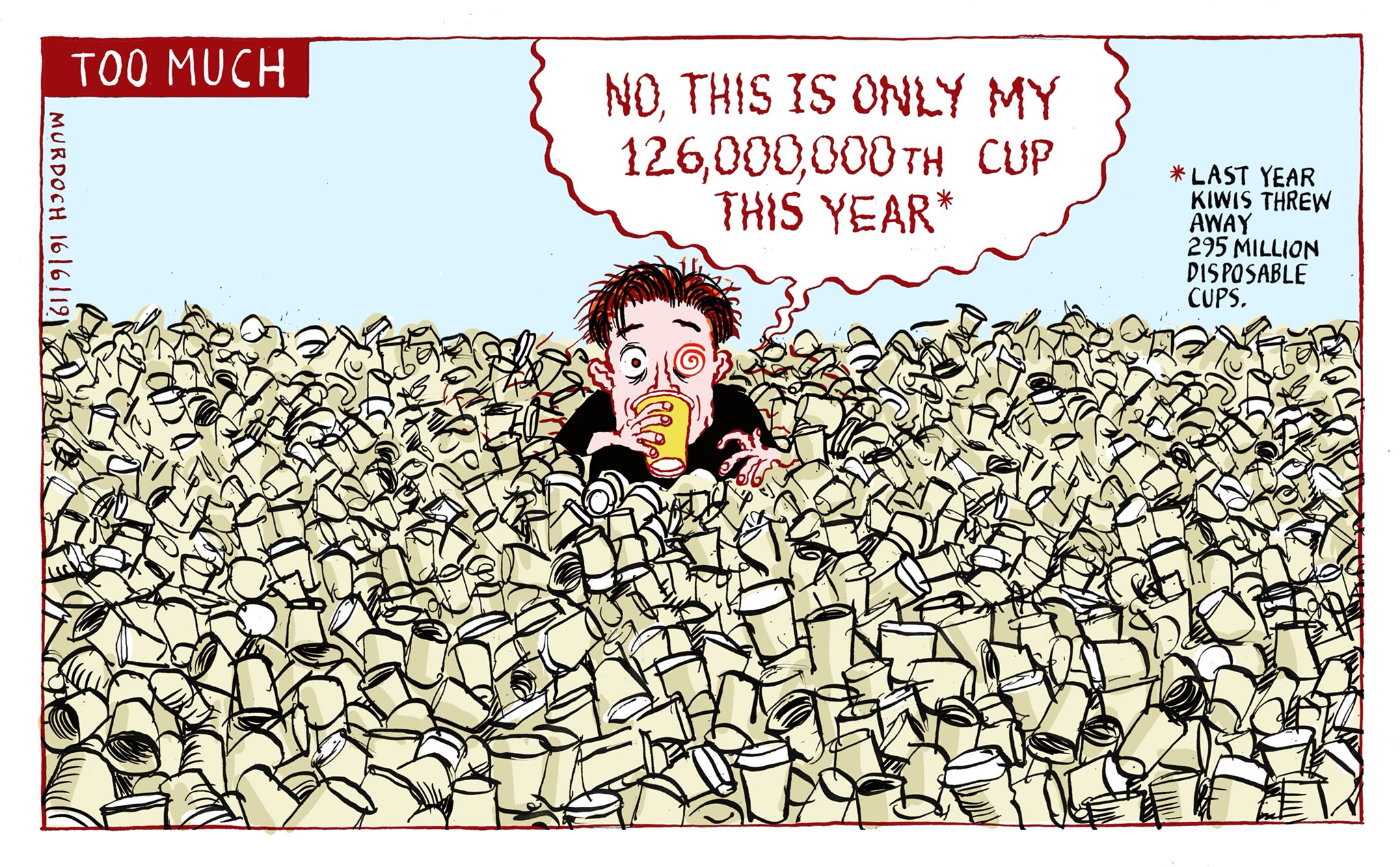 Sharon Murdoch on Twitter "Kiwis use a shittonne of disposable cups