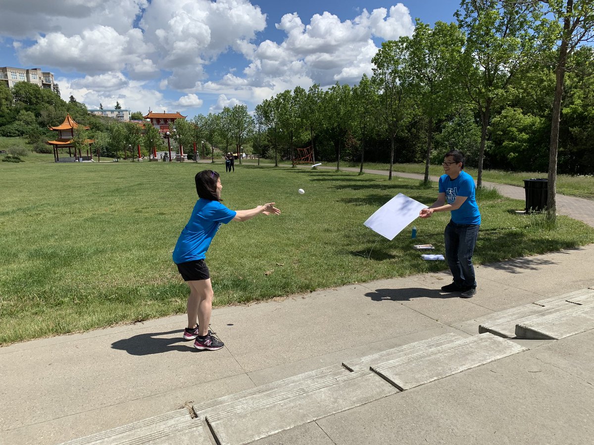 Ballet_Edm's tweet photo. Outdoor laughs and fun during our second annual #BeYEG Challenge!! And another great day in #yeg!! #yegfundraiser https://t.co/9Ds39Tvjmj