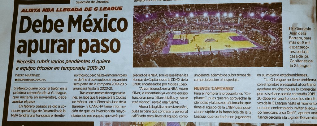 Se imaginan ver a @CapitanesCDMX en la G League, serie de desarrollo de la #NBA ? Todo indica que esto podría ser una realidad, buen sábado #FamiliaCapitanes