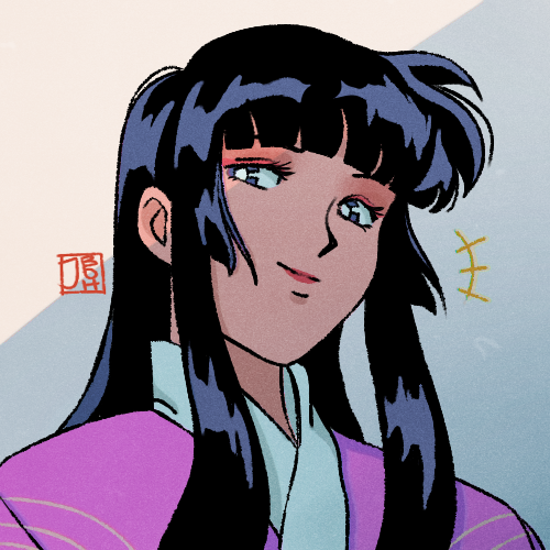 smepoh's tweet photo. and now for something that is a complete departure from my usual style... some quick practice of a 90s-esque style with kaguya

#東方 #東方project #蓬莱山輝夜 https://t.co/sf1ESW8cxM