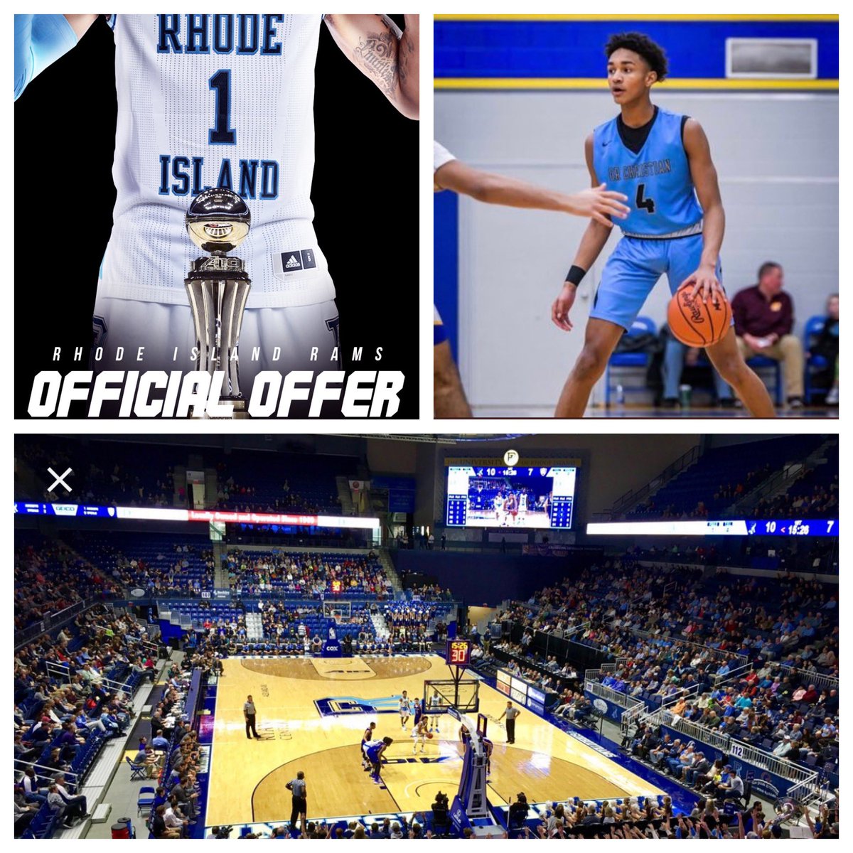 Bless to receive an offer from Rhode Island University💙💙