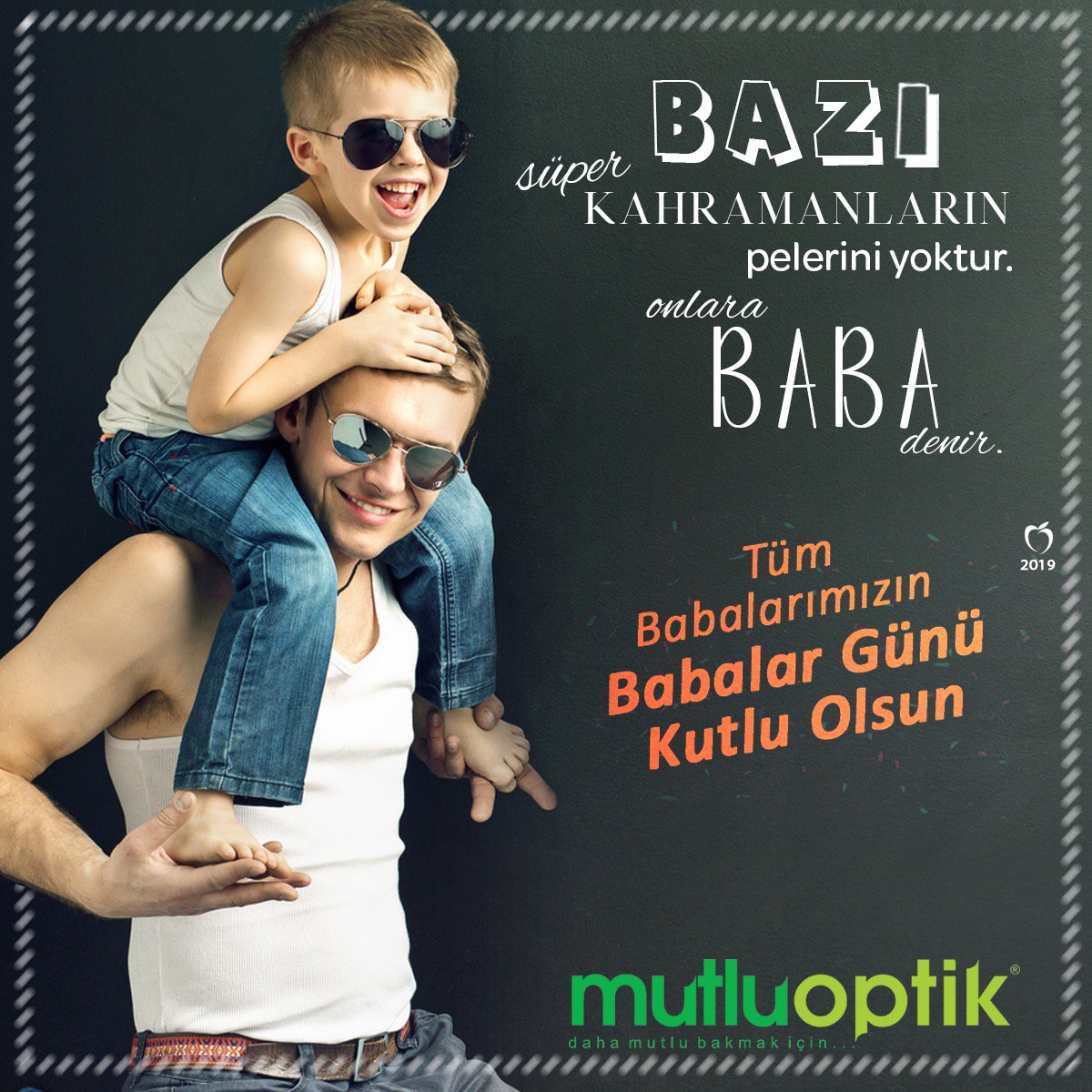 Hayatın her anında yanımızda olan babalarımızın, Babalar Günü kutlu olsun! 

info@mutluoptik.com.tr
☎0352 222 75 99

#optik #gözlük #lens #KayseriForum #Kayseri #sağlık #gözsağlığı #summer  #instafashion #cool #ferragamo #style #Silhouette #Dsquared2 #instaeyewear #babalargünü