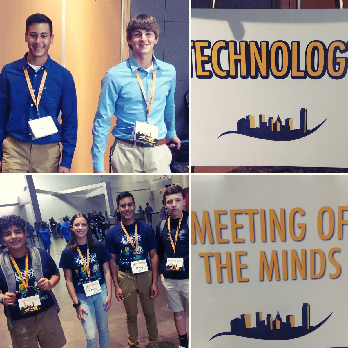 JBM_Cougars's tweet photo. Hey, I bet you thought it was summer, few days left for that. The #JBMBetaClub is in Oklahoma City at Nationals. Aidan & Sammy feel good about their #betatechnology presentation and the #meetingoftheminds team is ready to go! Good Luck! π±πππ€π§ https://t.co/R8gQU2TquH