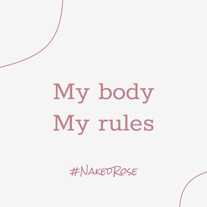2 pic. Hello from me Miss Rose 🌹 
Here to make a statement that IT IS YOUR BODY YOUR RULES YOUR LIFE