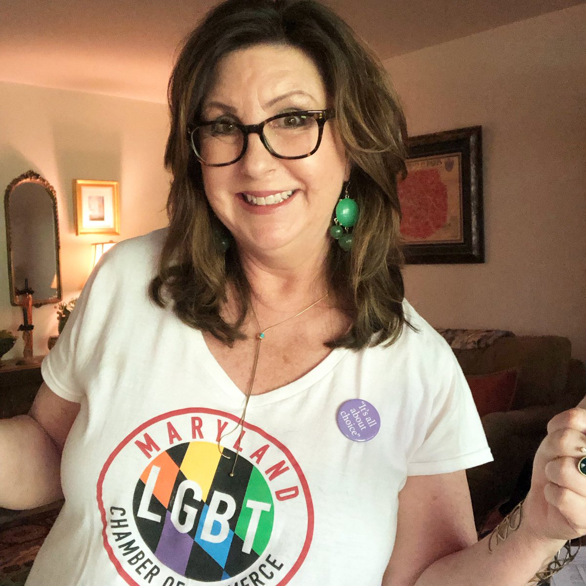 denisebuchman's tweet photo. It’s All About Choice 🏳️‍🌈 Proud Mom Parent Friend Aunt Business 💜💙💚💛🧡❤️💖 Advocate Ally @lgbtgmdchamber #lovewins #pridebaltimore #courage #baltimore #BaltimorePRIDE https://t.co/aqcINuqqA9