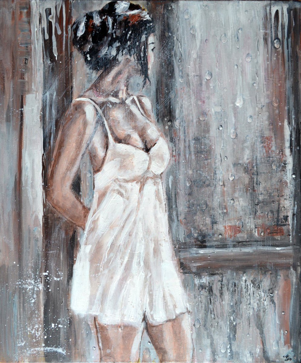 #nude. #homedecor. #modernart. https://www.artfinder.com/product/rainy-morn...