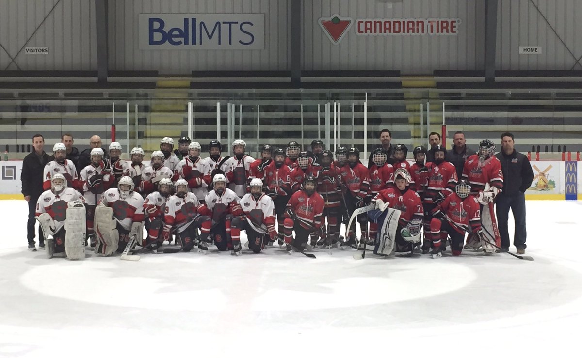 08SpartanONE's tweet photo. Well...end of #SpartanVsSpartan battle ends with us taking a hard fought loss, 5-3. Unreal game! Now, @JNicholetts, why can’t Alberta take 2 teams to the @_TheClashHockey?!! Why do we need an Alberta/BC alliance team? #GoSpartans #GoAlbertaGo https://t.co/89mx4jKwWL