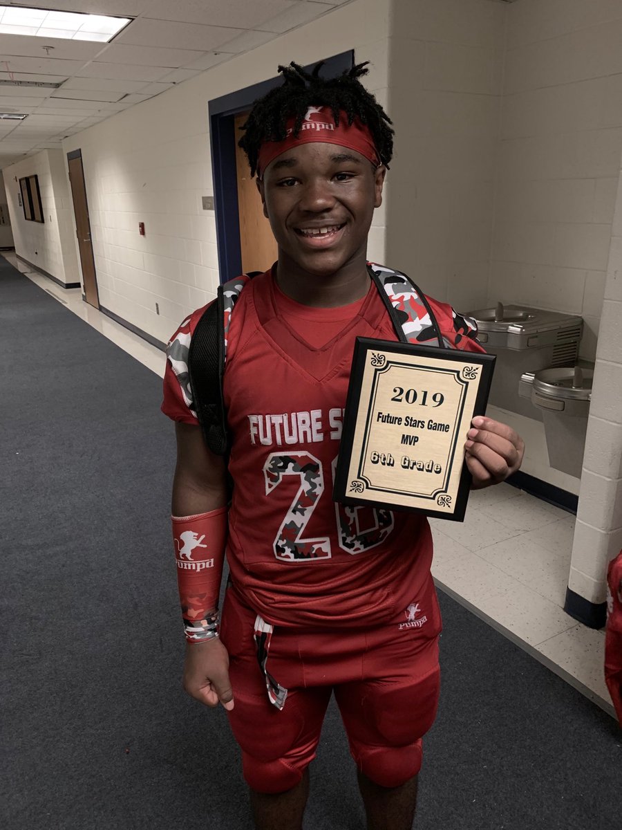 Nicholas Woodford of Appling Middle School 6th Grade Future Stars game MVP. East Macon proud of you. Bright future ahead