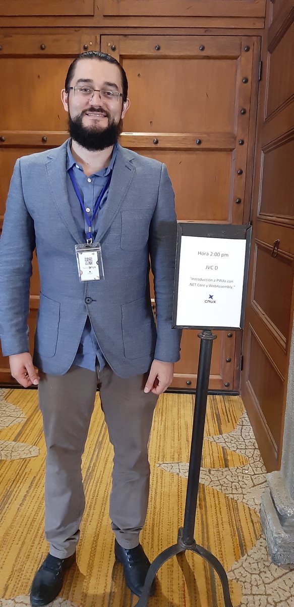 stvansolano's tweet image. Gracias @CruxConsultores por la invitacion de hoy dar mi charla - #PWAs con #WebAssemby y #DotNet = #Blazor #mvpbuzz