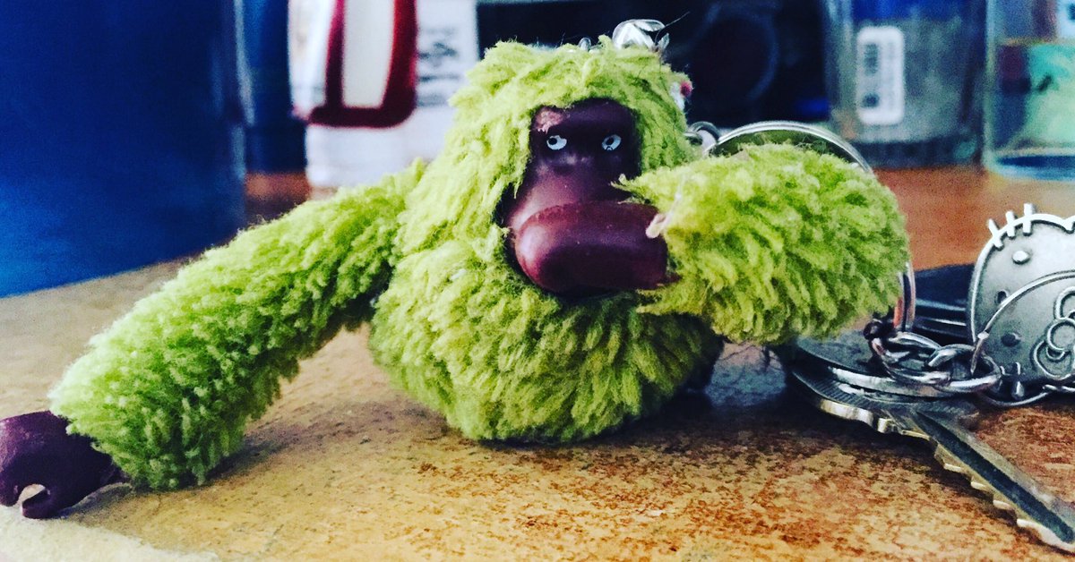 ashpeter's tweet image. Hermoso mi llavero #kipling #kiplinglovers #green #verde #gorilla #gorila #key #keyring #cdmx