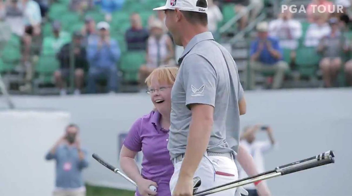 GOLF_com's tweet photo. Gary Woodland helped introduce the golf world to Special Olympics golfer Amy Bockerstette.

Here's why she inspires Woodland and beyond: https://t.co/6XYmczHla0 https://t.co/iXvvnl0LGp