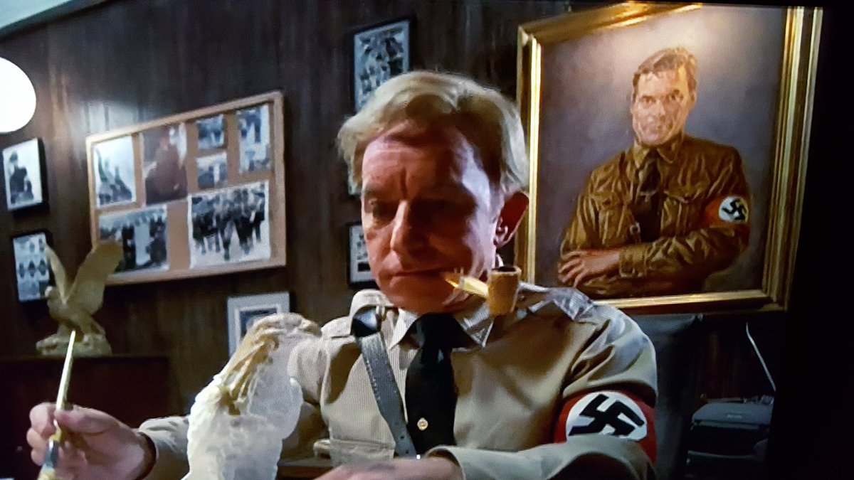 Gitner's tweet photo. Just noticed there's a painting of Michael Shannon as a Nazi in the Blues Brothers. He was only 6 when the film came out. #TimeTravelProof #burps https://t.co/4fZkHIsGxe