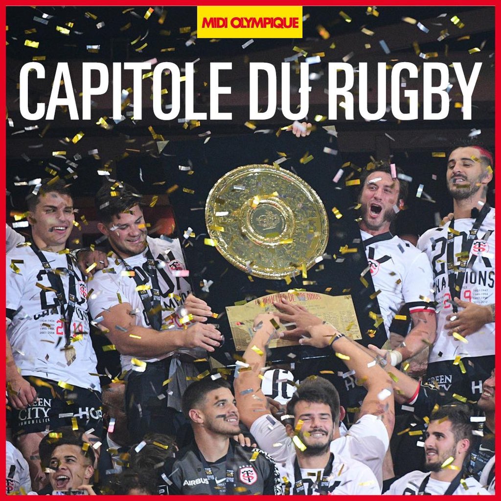 SinBin24's tweet photo. [Info] 

Le @StadeToulousain est champion de France !!! 💪👌👏👏👏

Après 80 minutes haletantes et une très belle finale, bravo à @ASMOfficiel pour cette magnifique saison et son titre de champion d’Europe 👌👌🏉🏉

Félicitations 👍

#FINALETOP14 #FinaleTOP14 #STASM #CrazyRugby https://t.co/oL17CStjQz