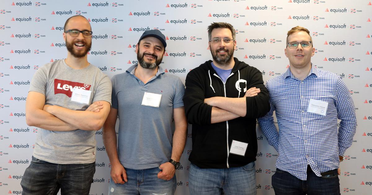 Equisoft's tweet photo. Merci à tous les participants et à notre keynote Étienne Tremblay de vous êtes joins à nous pendant le « Global DevOps Bootcamp ». Notre équipe fût choyée d’intéragir avec la communauté Devops de Montréal. Félicitations aux équipes gagnantes! #GDBC #DevOps #gdbc2019 https://t.co/TKTM1rgdYw