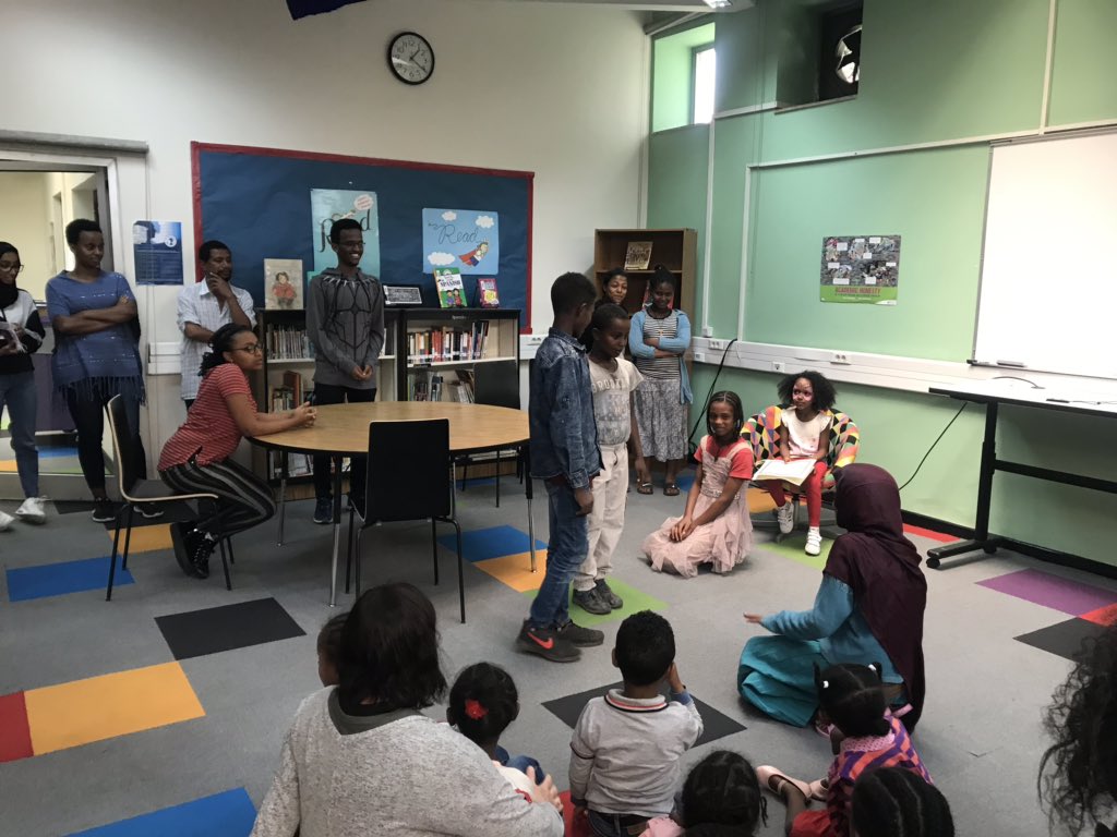 SihamCAS's tweet photo. Our reading prgm with Mekdela S’s   Came to an end for this school Yr with a small performance from each group. Thank you to everyone that came and volunteered and made this happen. Until next year, keep reading. #readtothefuture @icsaddislibrary @ICSAddis @ICSAddisHS https://t.co/nnw7IUosJE