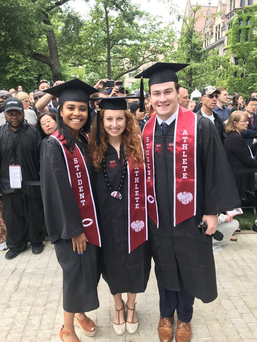 uchicagoath's tweet image. We’re so very proud of all our student-athletes representing the @UChicagoCollege Class of 2019 👏🏻🙌🏻🎓 #MaroonMade #UChicago2019