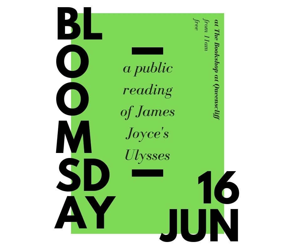 Today we're celebrating #Bloomsday with a reading of #Ulysses in the bookshop from 11am. No grilled mutton kidneys we're afraid but lots of glorious words! #bloomsdayinqueenscliff #bloomsday2019 #jamesjoyce #visitqueenscliff