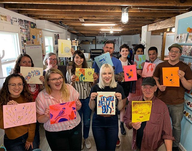 voidgallery's tweet image. Say “Risograph!” Thanks to everyone who came out to our second risograph workshop! Super stoked on all the prints that you made - hope to see you at open studio hours!
.
Check out the link in our bio for our next risograph workshops.  #iwentintothevoid #… bit.ly/2WJKChC