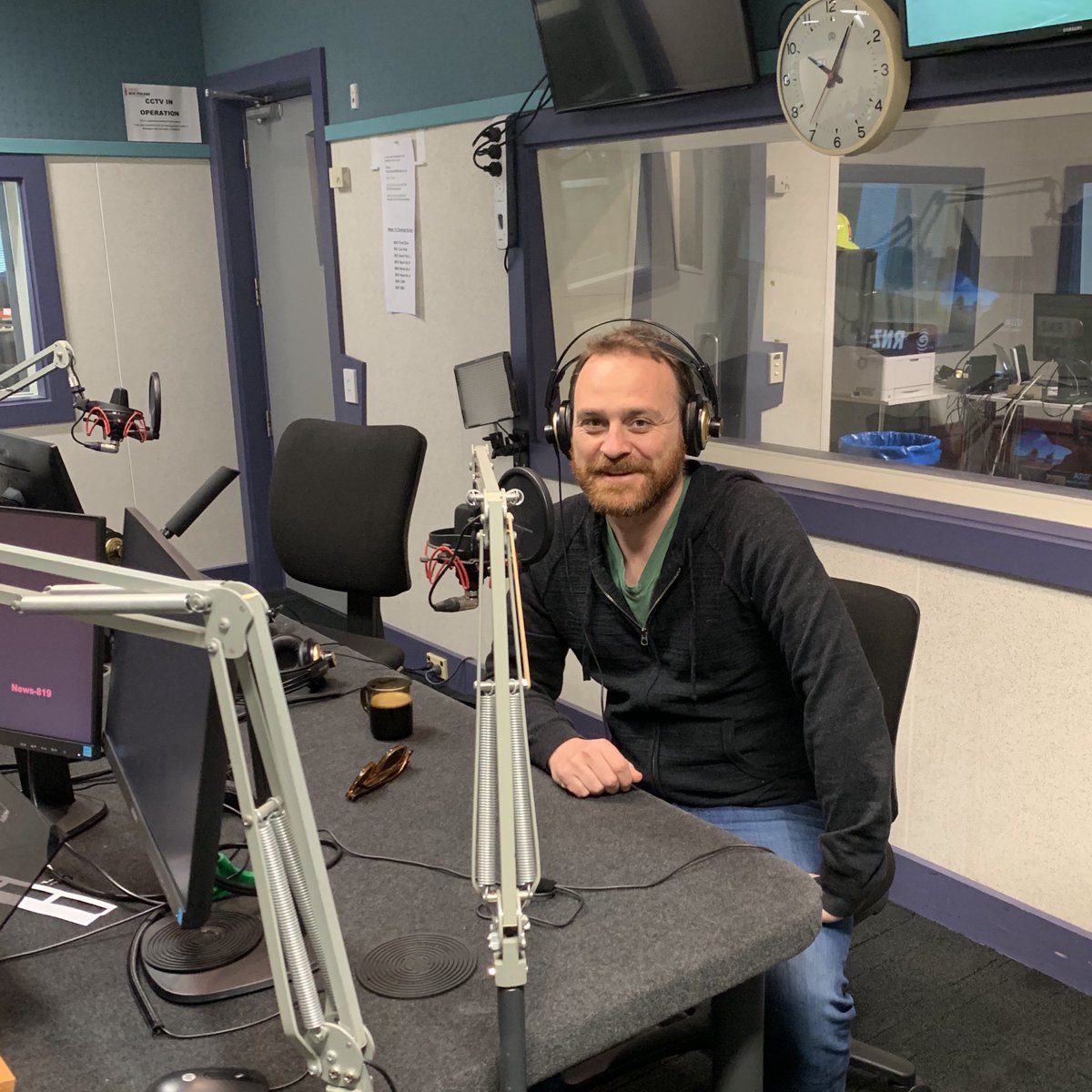 At the Wellington <a href="/radionz/">RNZ</a> studio getting ready to talk to <a href="/RNZSunday/">RNZ Sunday Morning with Jim Mora</a> about the <a href="/LifeChoiceNZ/">End of Life Choice</a> bill at around 10:30am.