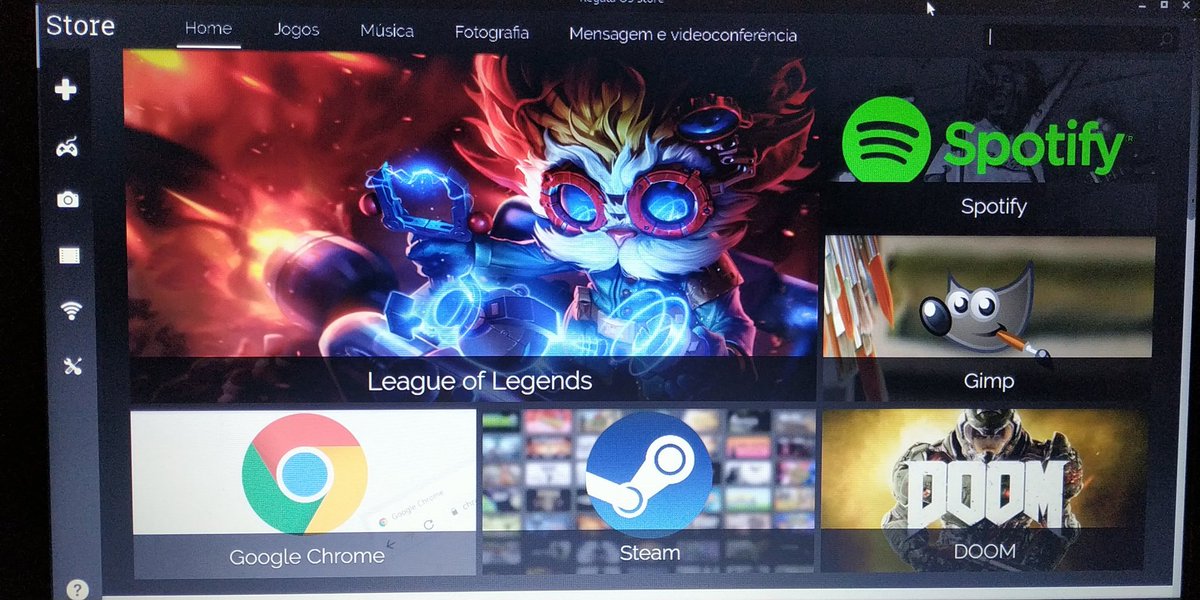gabrielomena's tweet image. Primeira Distro Linux a trazer League of Legends direto da loja sem precisar de lutris ou playonlinux. #RegataOs