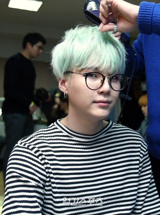 I had to start with Mint Yoongi because what's the point if I don't  @BTS_twt