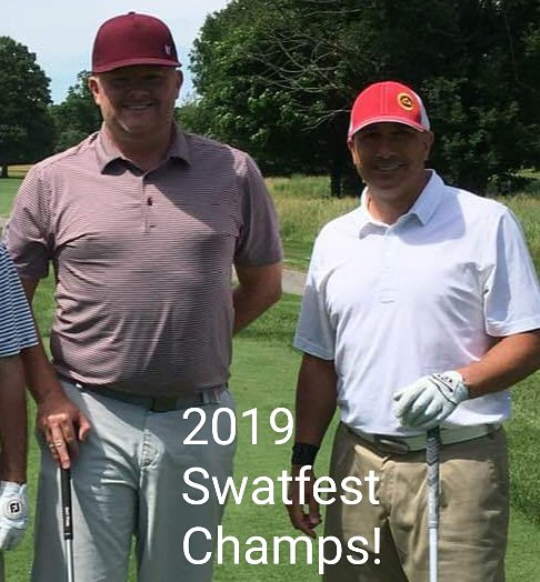 Brother Slim (Pat Murphy) and I making Coach Sutton proud ystrdy &amp; today in a rain shortened Swatfest <a href="/HighlandGCC/">Highland GCC</a>