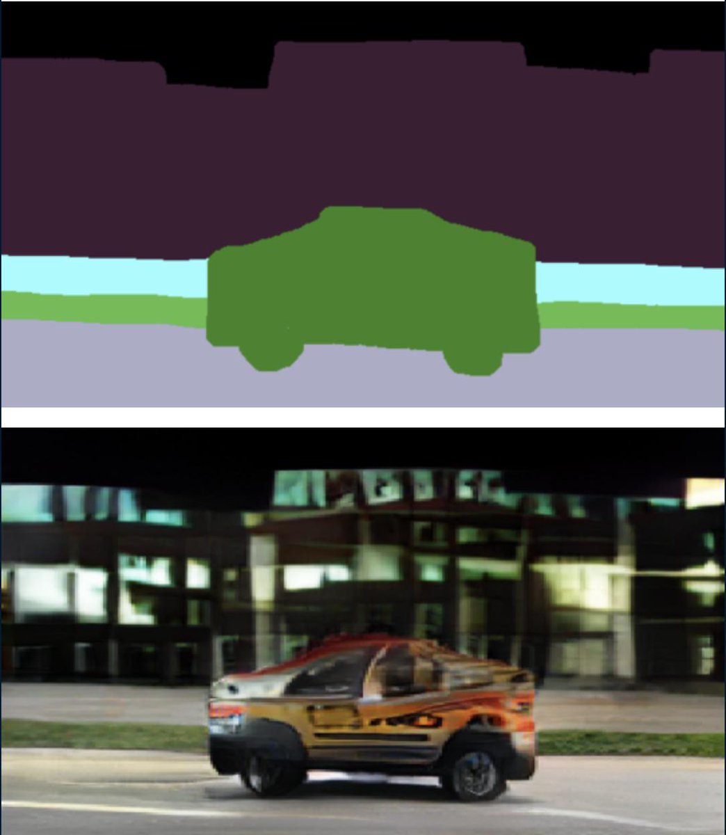 terrible block drawing of a car transformed into a highly detailed drawing of a sporty car