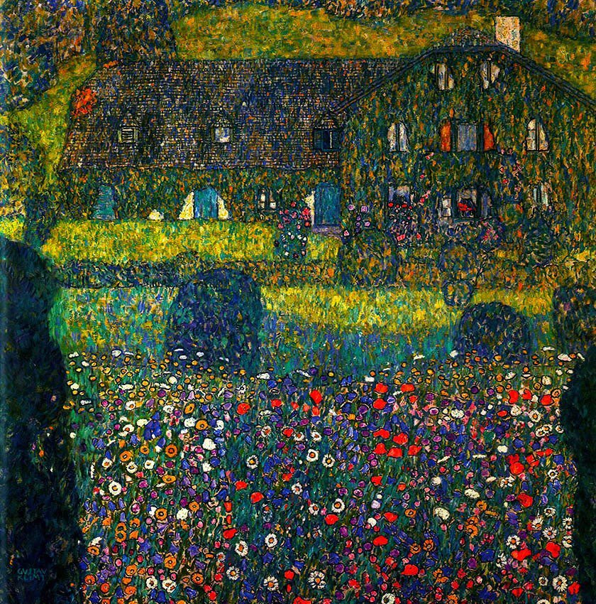 literatura_rte's tweet image. Gustav Klimt (1862-1918) Country House On Attersee Lake, Upper Austria, 1914