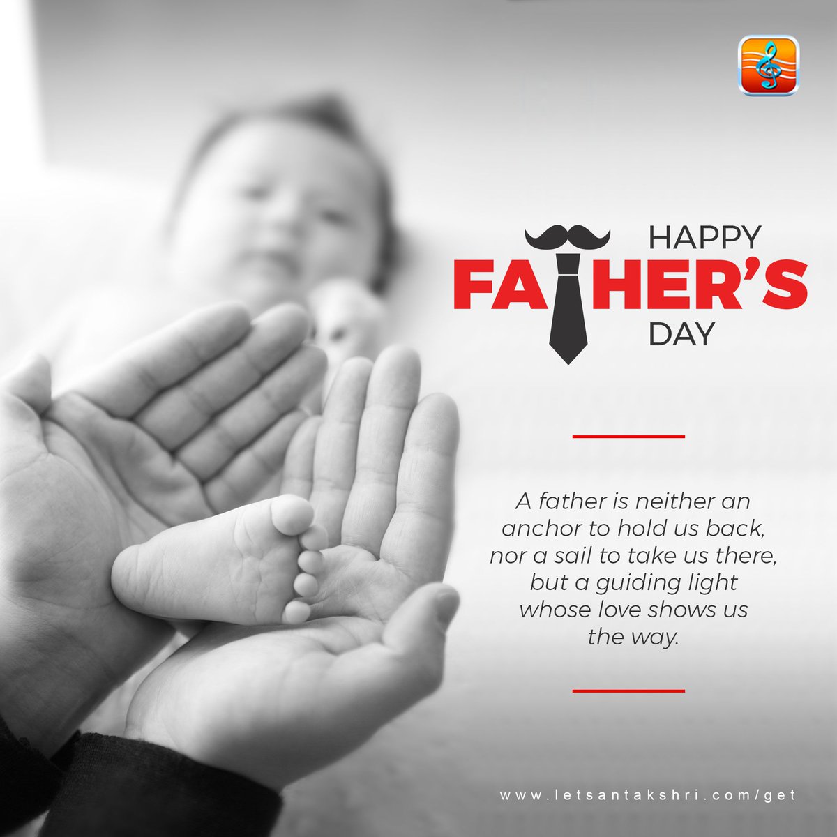 A father is neither an anchor to hold us back, nor a sail to take us there, but a guiding light whose love shows us the way.
.
.
#happyfathersday 
#letsantakshri 
.
Download the app now: 
iOS - apple.co/2XKrxbB 
Android - bit.ly/2JB6SzF