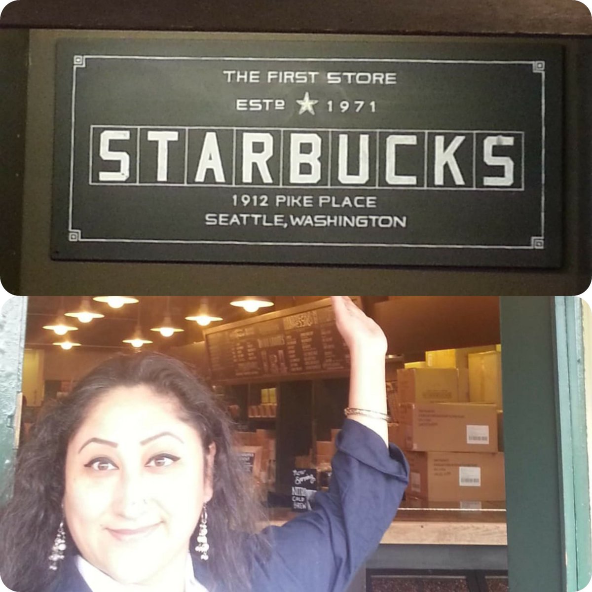 jayatibhatia7's tweet photo. Ahhhhhh...I love my coffee & the visit was worth it...so I know this would mean so much for all the #coffeelovers ..the first ever #Starbucks estd in 1971..at 1912 #Pikeplace..#Seattlediaries https://t.co/66EfWuKYsk