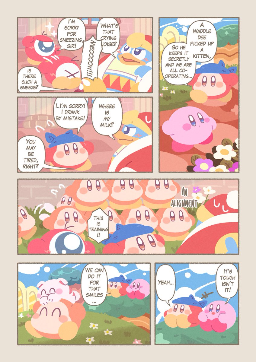 Waddle dee picked up a stray kitten??

Please read the pages in order, but read the panels and text boxes from right to left?✨ 