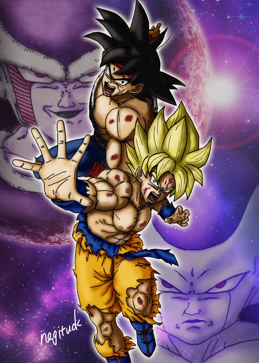 久しぶりにドラゴンボールの絵を描いてみました✨あの有名な神