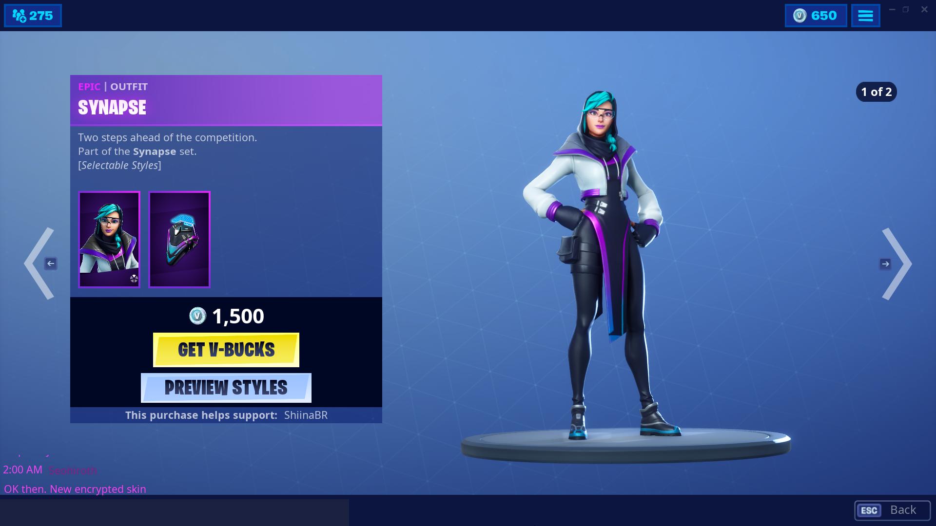Shiina on Twitter "NEW SYNAPSE SKIN! 🔥🔥🔥 Code ShiinaBR https //t.co