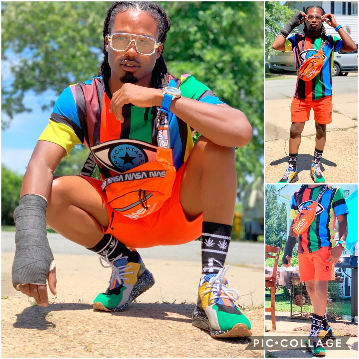 ZikomoINorman's tweet photo. When it’s your #BirthdayDay 🎂🎉and you just had to 💧 cast and all 😅 #Gemini #RichStar #SteveMadden #Diesel #Nasa #Drip 🔥💯😜 https://t.co/ArWQhasHmg