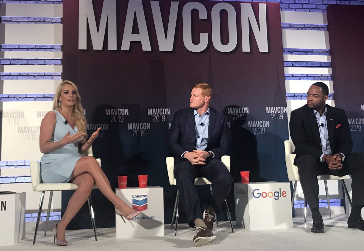 MavConference's tweet image. From #sports to #business and #politics, these panelists are giving lessons in leadership at #MavCon19. Thank you for the insights @ROCKYBOIMAN50 and @omari_faulkner. #MavCon19