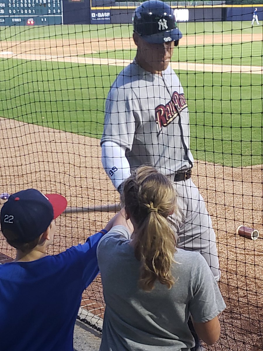 Paisley, Preston and A-A-RON! #NYY #YankeesTwitter #BULLieve #DurhamBulls