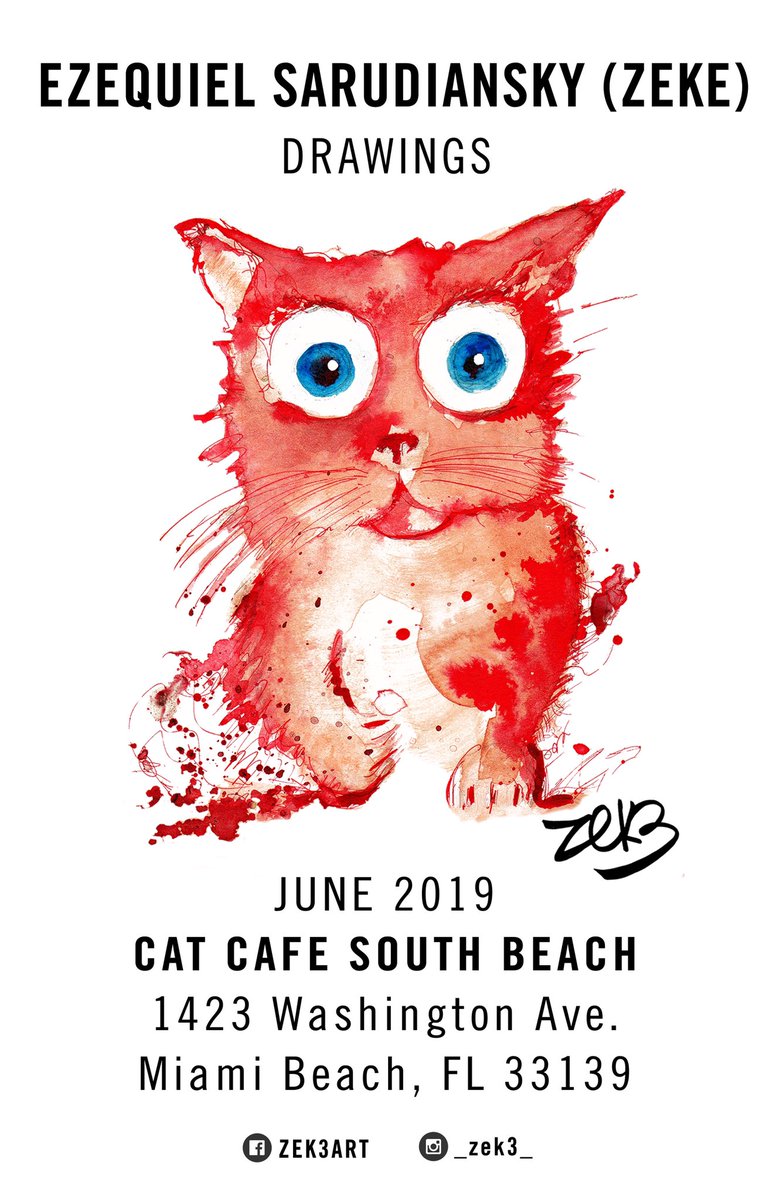 zekesarudiansky's tweet photo. EZEQUIEL SARUDIANSKY (ZEKE), Drawings
1423 Washington Avenue, Miami Beach, FL, 33139
Wed-Monday 10am, Closed Tuesday
https://t.co/GLha9FDz3G https://t.co/sGPfWaWcEk