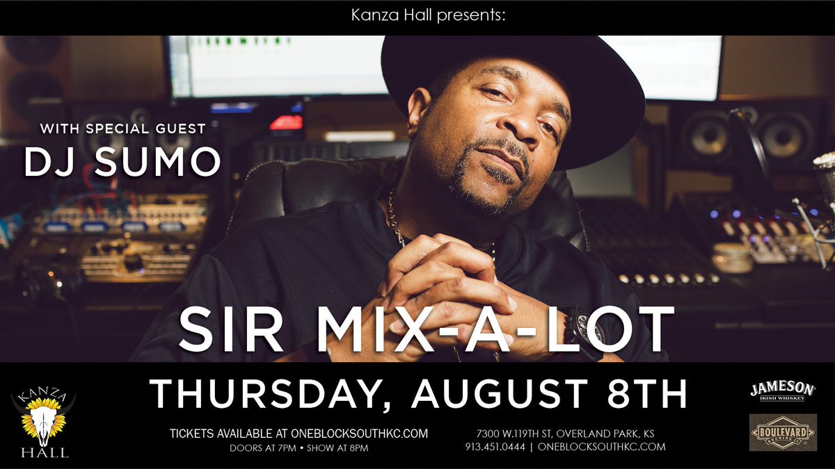Don't forget to snag your tickets to <a href="/therealmix/">Sir Mix-A-Lot</a> LIVE in #KanzaHall! Hurry up and get your's before they're gone!