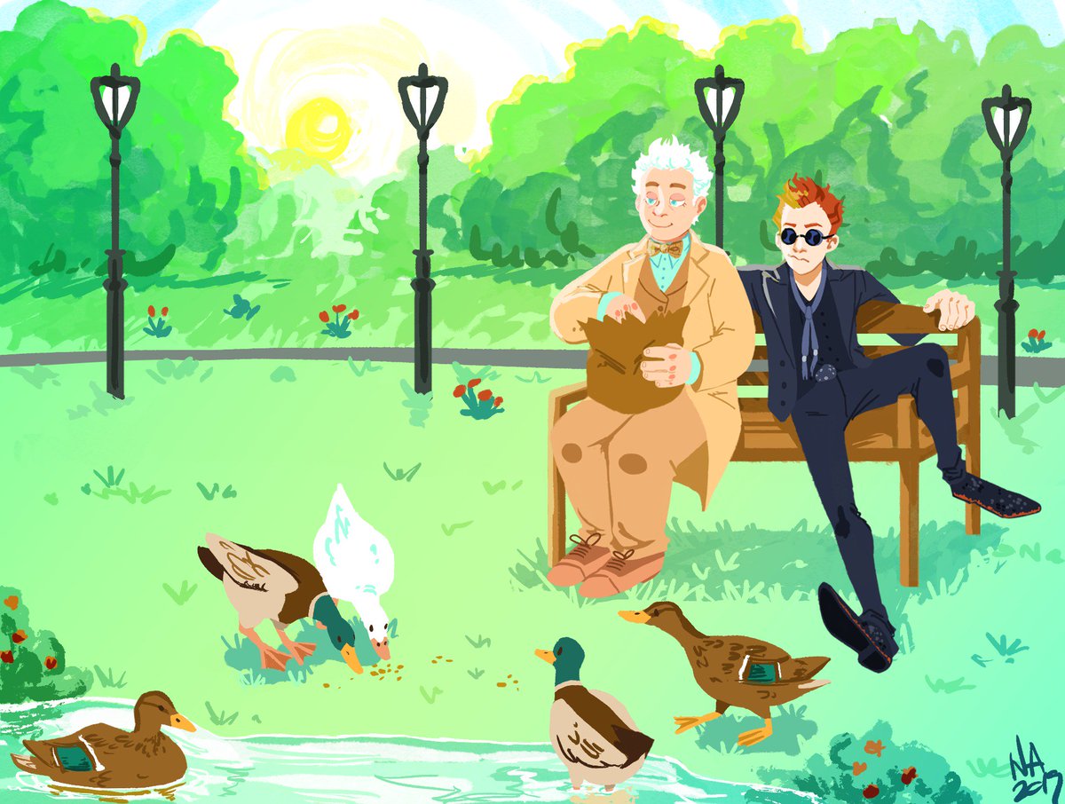 singersalvages's tweet photo. in the garden #GoodOmens https://t.co/6kfBRWJKhK