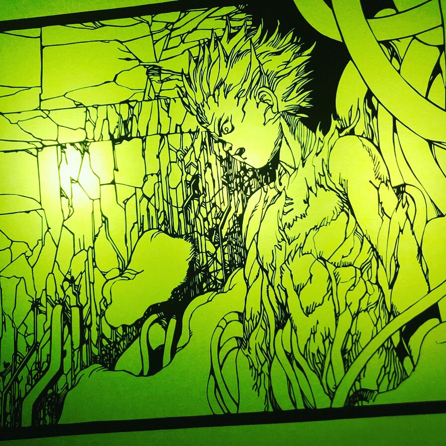 カッコいいよ鉄雄様 #AKIRA #大友克洋 #鉄雄 #切り絵