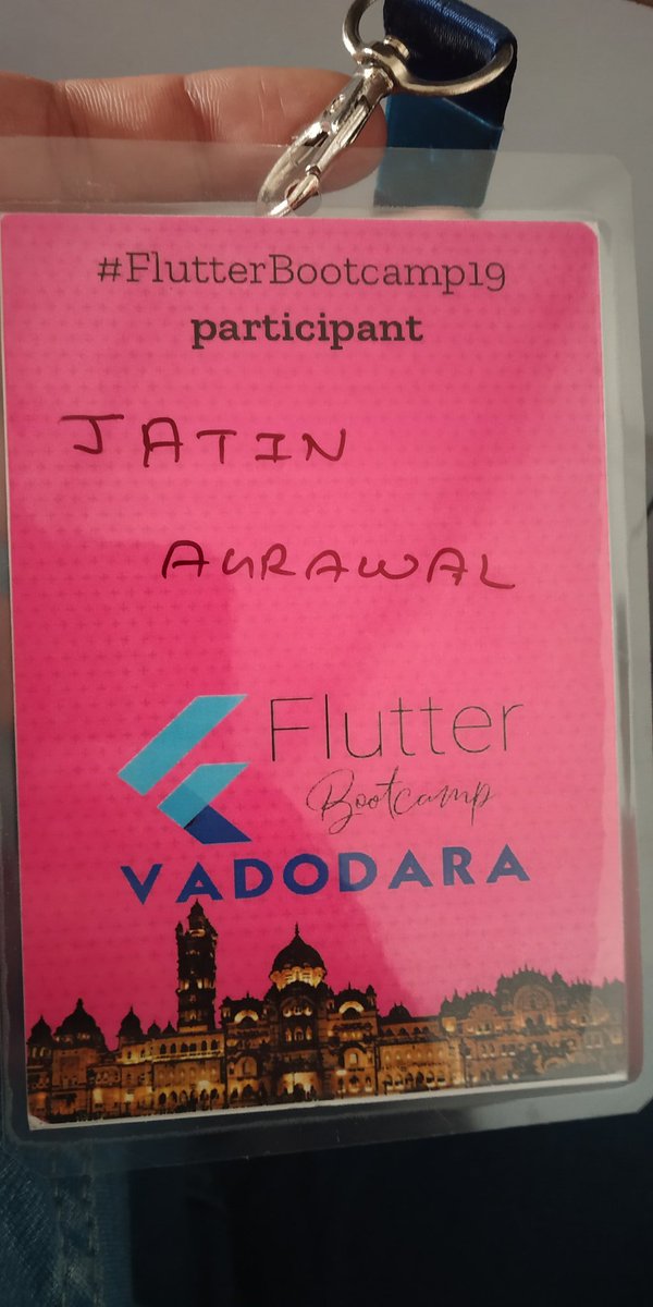 jats_81020's tweet image. #FlutterBootcamp19
#FlutterBootcampVadodara