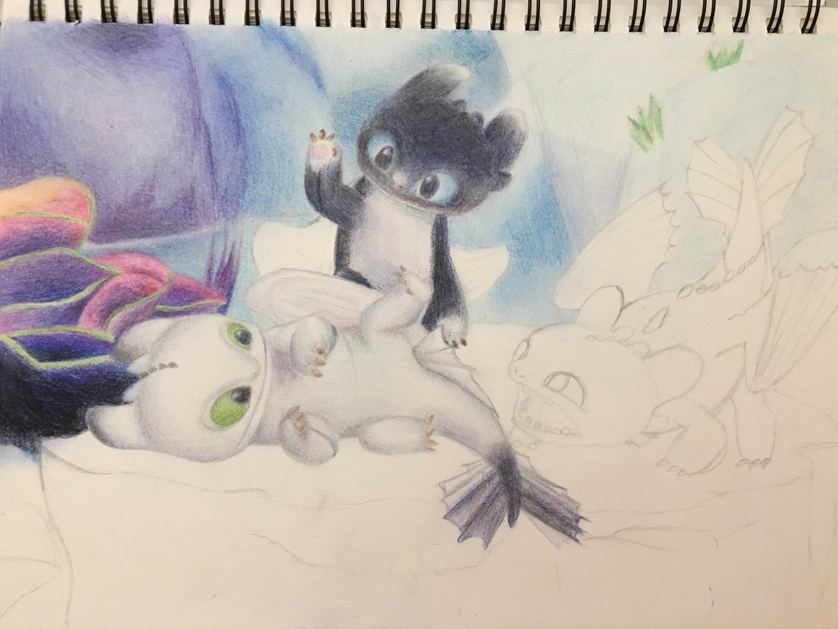 Yoshi5138 Weekly Nightlights Drawing Update I Finally Started Colouring The Second Nightlight Fanart Httyd Dragons Nightlight T Co Pavhlxybzc