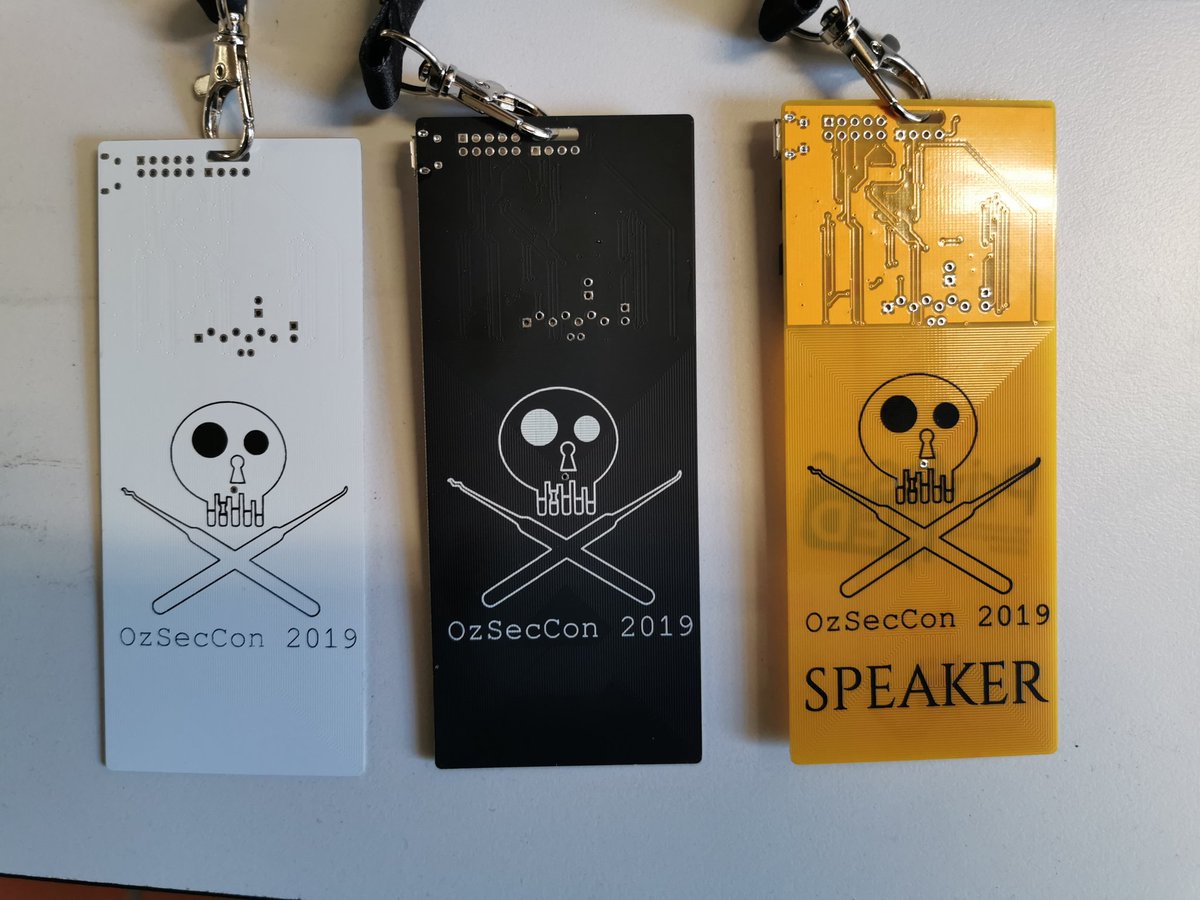rainmannslab's tweet photo. OzSecCon 2019 day 2, badges we don't need no stinkin badges
#OzSecCon19 #locksport #Rainmanbs https://t.co/HkZS7JZGgH
