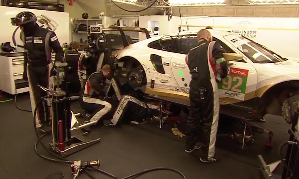 GTE-Pro Leading Porsche Hit with Exhaust Issue: sportscar365.com/lemans/wec/gte… #LeMans24 #WEC