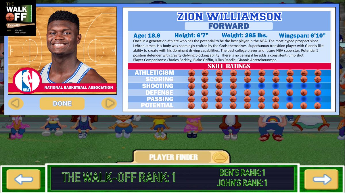 jdman96's tweet photo. Hey @yaboypabIo check out this Backyard Baseball inspired #NBADraft guide from @TheWalk_Off! Zion has nothing on the Secret Weapon https://t.co/6yfSoMJ3up https://t.co/4AQtYa6q6C
