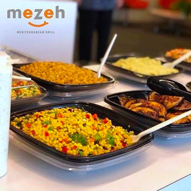 Sending a BIG thank you to <a href="/MezehGrill/">mezeh mediterranean grill</a> 🥬🥦🍆🍅🌯🥗 They are our BEST partner at Camp4Real! We are grateful for all the healthy #plantbased foods they bring to EVERY one of our camps for snack and lunch! ❤️🌱💪 #gomezeh