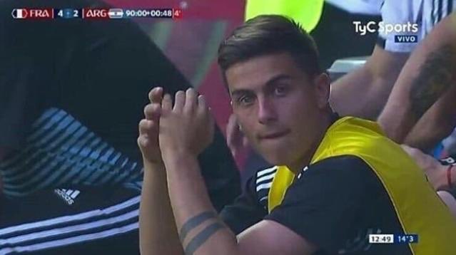 Así veremos a Paulo Dybala en toda la Copa America.¿Por qué? Porque no existe.[CIERRO HILO]