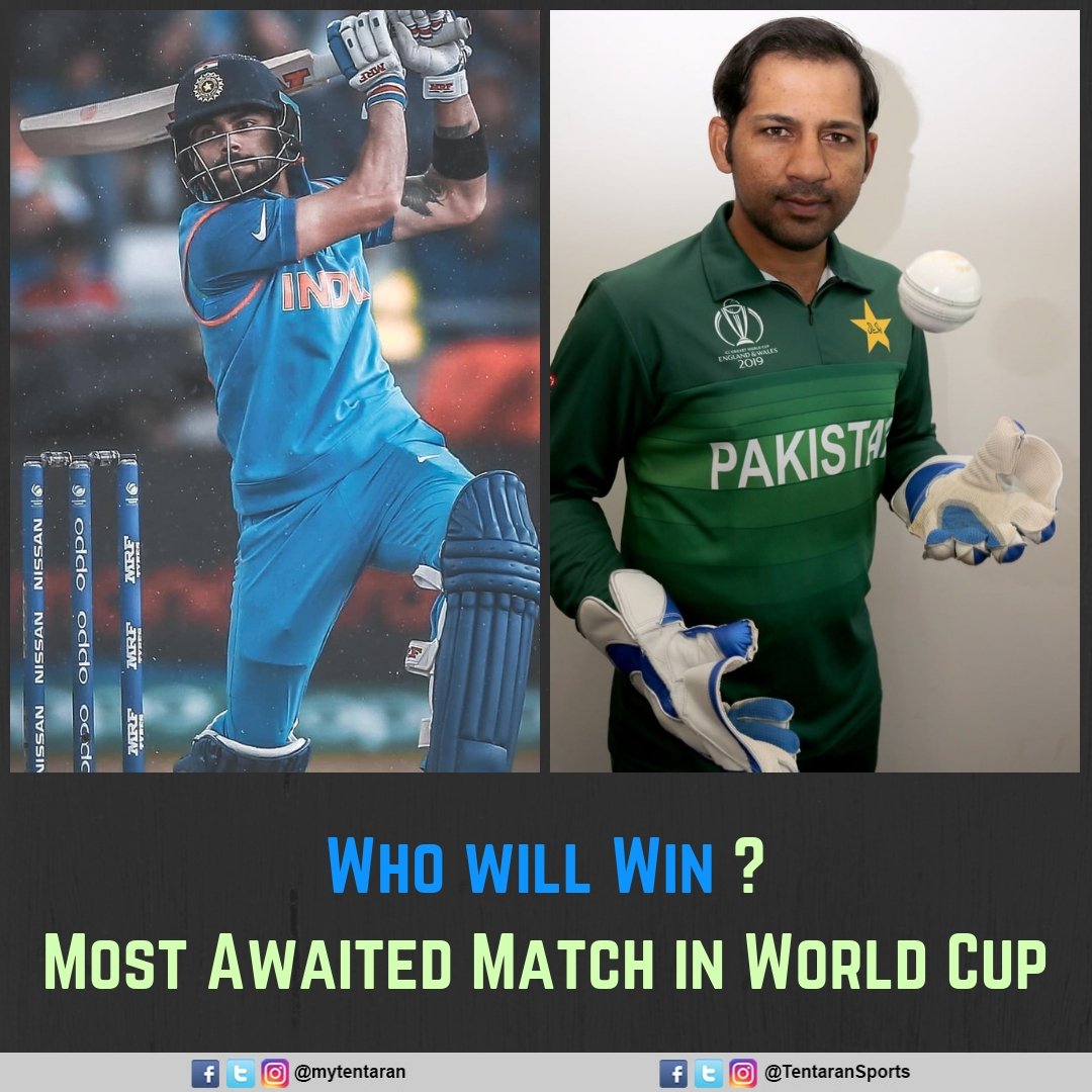 mytentaran's tweet photo. Who will win this match ?
#Dhoni #Rohit #Virat #kohli #Mahi #MSdhoni #Bumrah #ICC #BCCI #TeamIndia #Cricket #CricketMeriJaan #WhistlePodu #CSK #Bhuvi #Chahal #KLRahul #CWC2019 #CWC19 #Cricket #CricketLove #INDvPAK #PAKvIND #Amir #Hafeez #Raiz #Waheb #Fakhar #Babar https://t.co/KATCk3xJbg