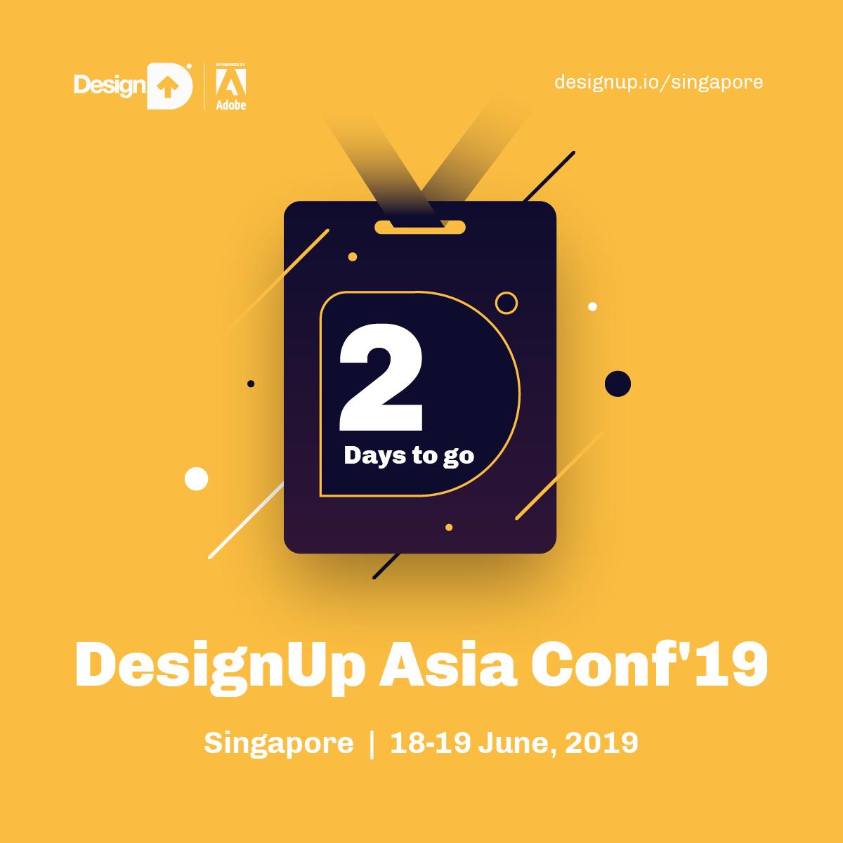 The masterclasses are sold out, the speakers are boarding their flights &amp; All-Talks are selling out fast. Grab your ringside view to the #DesignUpAsiaConf, get inspired, make new connections, take-away actionable insights. Just 2️⃣ days to go!
Know more » designup.io/singapore/